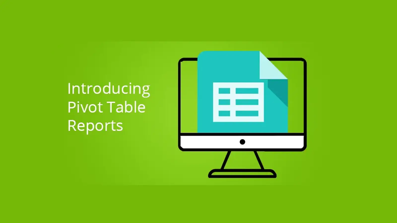 Introducing Pivot Table Reports